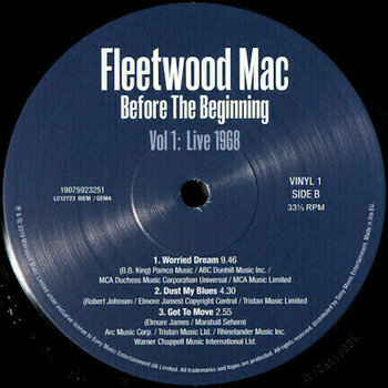 Vinyl Record Fleetwood Mac Before the Beginning - 1968-1970 Vol. 1 (3 LP) - 15