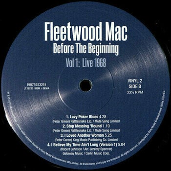 Vinyl Record Fleetwood Mac Before the Beginning - 1968-1970 Vol. 1 (3 LP) - 17