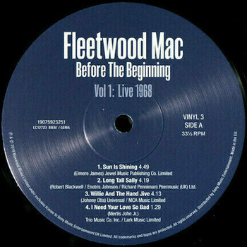 Disque vinyle Fleetwood Mac Before the Beginning - 1968-1970 Vol. 1 (3 LP) - 18