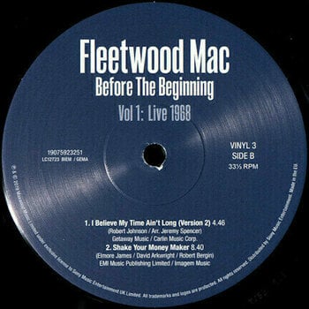 Disque vinyle Fleetwood Mac Before the Beginning - 1968-1970 Vol. 1 (3 LP) - 19
