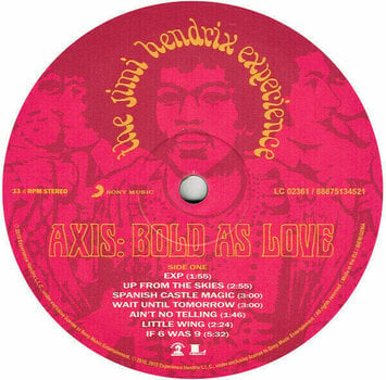 Vinyl Record Jimi Hendrix Axis: Bold As Love (LP) - 4