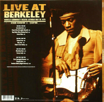 Vinyl Record The Jimi Hendrix Experience Live At Berkeley (2 LP) - 7