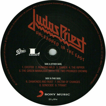 Vinyl Record Judas Priest Unleashed In the East: Live In Japan (LP) - 3