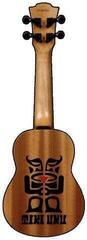 Soprano Ukulele LAG TKU-10S Tiki Natural Soprano Ukulele - 2
