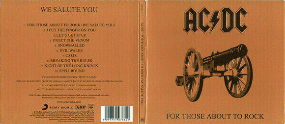 Zenei CD AC/DC - For Those About To Rock (Remastered) (Digipak CD) - 28