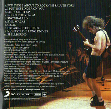 Glasbene CD AC/DC - For Those About To Rock (Remastered) (Digipak CD) - 25