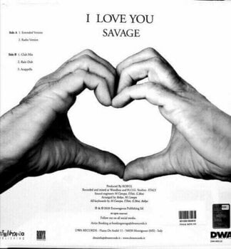 LP plošča Savage - I Love You (White Vinyl) (12" EP) - 2