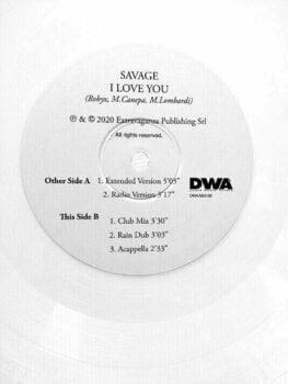 LP Savage - I Love You (White Vinyl) (12" EP) - 4