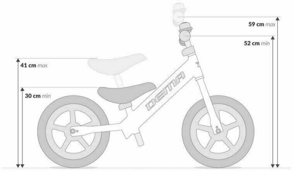 Bicicleta de equilíbrio DEMA Beep AIR LT Lightblue Bicicleta de equilíbrio - 2
