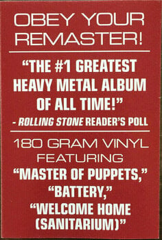 Vinyl Record Metallica - Master Of Puppets (LP) - 6