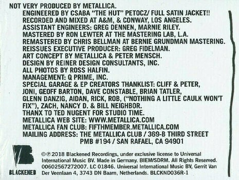 Vinyl Record Metallica - The $5.98 E.P. - Garage Days Re-Revisited (LP) - 6