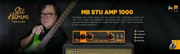 Amplificador de bajo híbrido Markbass Stu Amp 1000 - 6