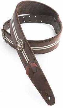 Leather guitar strap Yamaha Race Leather guitar strap Race Brown - 3