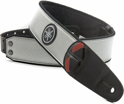 Leather guitar strap Yamaha Stardust Leather guitar strap Silver - 2