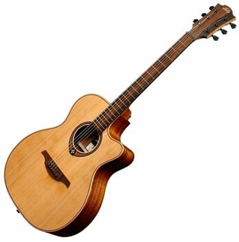 Jumbo elektro-akoestische gitaar LAG T170ACE Natural Satin - 2