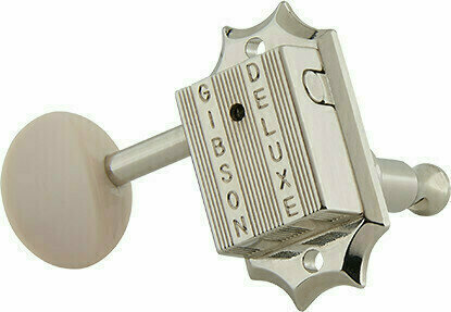 Guitar Tuning Machines Gibson Deluxe White Button T Set Nickel - 2
