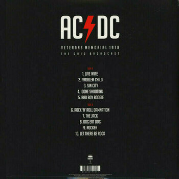 Vinyl Record AC/DC - Veterans Memorial 1978 (Red Vinyl) (Limited Edition) (LP) - 9