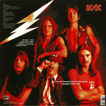 LP AC/DC - Live 1979: October 16th, Towson Center, Maryland (2 LP) - 2