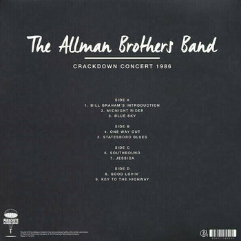 Vinylskiva The Allman Brothers Band - The Crackdown Concert (2 LP) - 2