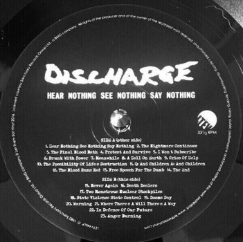 LP deska Discharge - Hear Nothing See Nothing Say Nothing (LP) - 6
