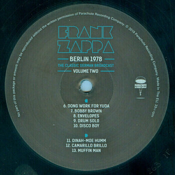 Vinyl Record Frank Zappa - Berlin 1978 Vol. 2 (2 LP) - 5