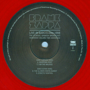 Vinyl Record Frank Zappa - Live In Barcelona 1988 Vol.2 (2 LP) - 5