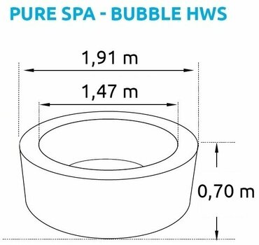 Uppblåsbara bubbelpooler Marimex Pure Spa Bubble HWS Uppblåsbara bubbelpooler - 8