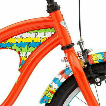 Kids Bike Electra Graffiti Drip 1 Radioactive Red 16" Kids Bike - 6