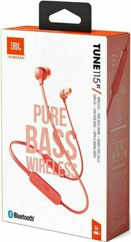 Безжични In-ear слушалки JBL Tune 115BT Coral - 4