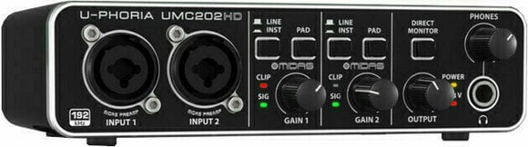 USB-audio-interface - geluidskaart Behringer U-Phoria UMC202HD - 2