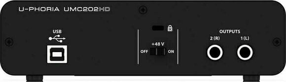 USB audio převodník - zvuková karta Behringer U-Phoria UMC202HD - 4