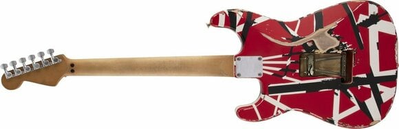 Electric guitar EVH Frankie Striped MN Red/White/Black - 4