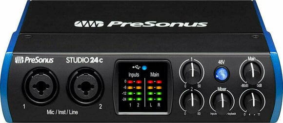 USB audio převodník - zvuková karta Presonus Studio 24c - 2