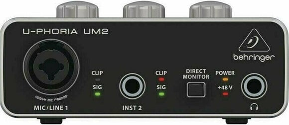 USB audio prevodník - zvuková karta Behringer UM2 U-Phoria - 2