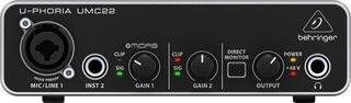 USB-audio-interface - geluidskaart Behringer UMC22 U-Phoria USB-audio-interface - geluidskaart - 1