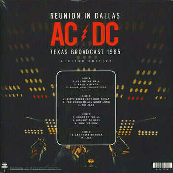 LP AC/DC - Reunion In Dallas - Texas Broadcast 1985 (Limited Edition) (2 LP) - 9
