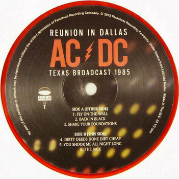 Vinyl Record AC/DC - Reunion In Dallas - Texas Broadcast 1985 (Limited Edition) (2 LP) - 6