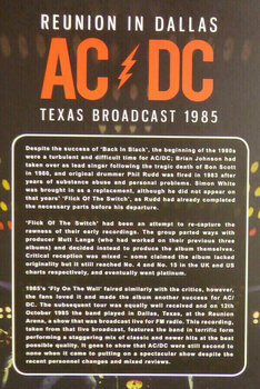 Vinyl Record AC/DC - Reunion In Dallas - Texas Broadcast 1985 (Limited Edition) (2 LP) - 8