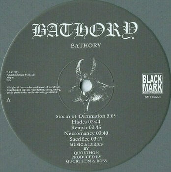 Vinylskiva Bathory - Bathory (LP) - 2
