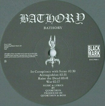 Vinyl Record Bathory - Bathory (LP) - 3