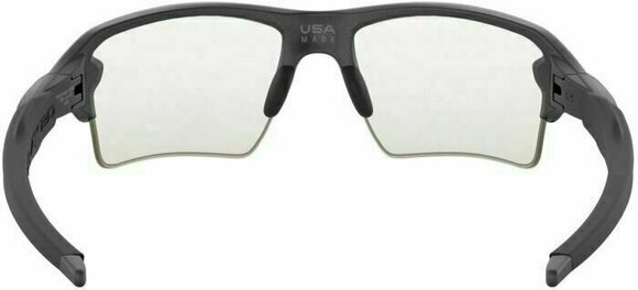 Cycling Glasses Oakley Flak 2.0 XL 918816 Steel/Clear Black Iridium Photochromic Cycling Glasses - 4