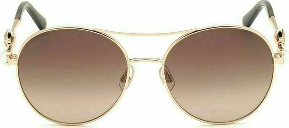 Lifestyle okulary Swarovski SK0278 28F 55 Shiny Rose Gold/Gradient Brown M Lifestyle okulary - 3