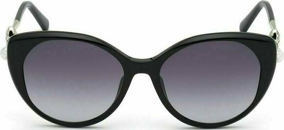 Lifestyle okulary Swarovski SK0279 01B 54 Shiny Black/Gradient Smoke M Lifestyle okulary - 3