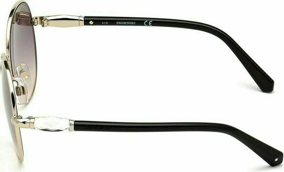 Livsstil briller Swarovski SK0260 32B 55 Gold/Gradient Smoke Livsstil briller - 2