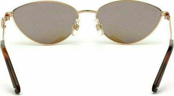 Lifestyle Glasses Swarovski SK0261 28G 55 Shiny Rose Gold/Brown Mirror M Lifestyle Glasses - 4