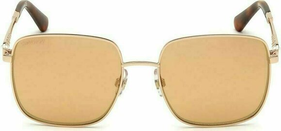 Lifestyle Glasses Swarovski SK0263 28G 56 Shiny Rose Gold/Brown Mirror Lifestyle Glasses - 3