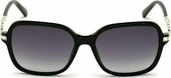 Lifestyle okulary Swarovski SK0265 01B 55 Shiny Black/Gradient Smoke M Lifestyle okulary - 3