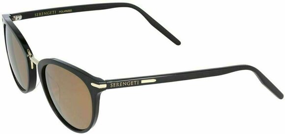 Lifestyle Glasses Serengeti Elyna Shiny Black/Mineral Polarized Drivers Gold L Lifestyle Glasses - 3