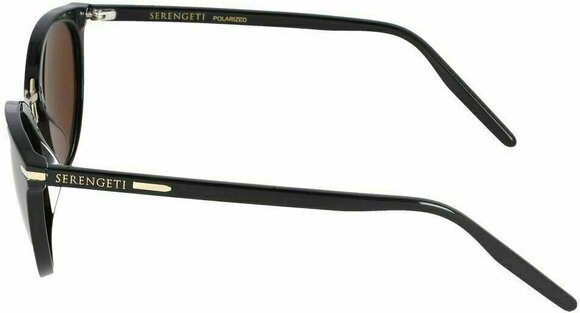 Lifestyle brýle Serengeti Elyna Shiny Black/Mineral Polarized Drivers Gold L Lifestyle brýle - 4