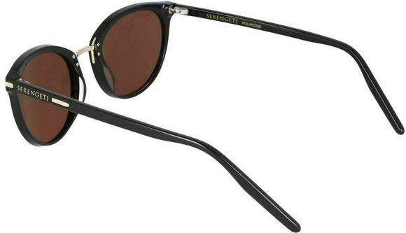 Lifestyle Glasses Serengeti Elyna Shiny Black/Mineral Polarized Drivers Gold L Lifestyle Glasses - 5